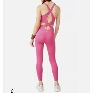 FP Movement Back It Up Cut Out Jumpsuit Pink Small